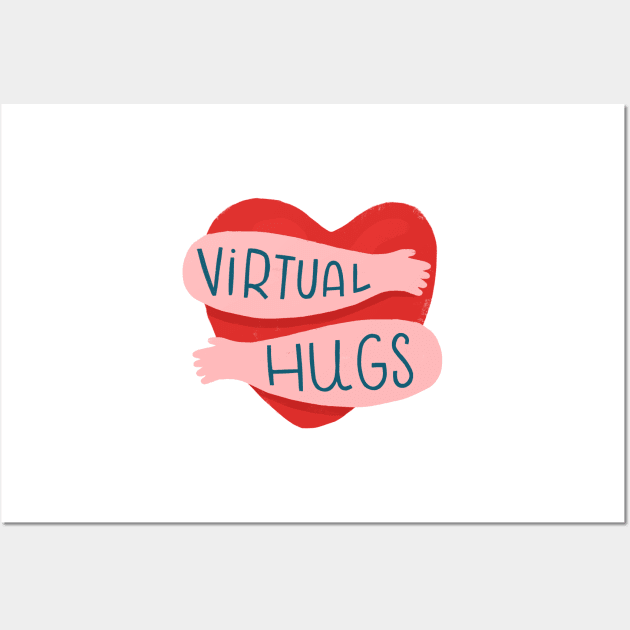 Virtual Hugs - Dark tattoos Wall Art by whatafabday